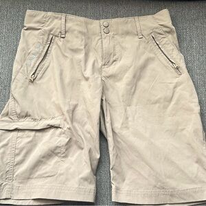 Women’s Tan Cargo Hiking Shorts